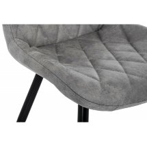 Стул на металлокаркасе Fox black / grey