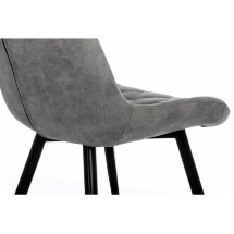 Стул на металлокаркасе Fox black / grey