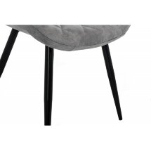 Стул на металлокаркасе Fox black / grey