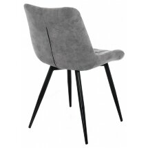 Стул на металлокаркасе Fox black / grey
