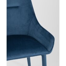 Стул Stool Group Диана серый, обивка мебельный велюр