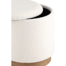Пуф с ящиком Stool Group Холли S тедди белый
