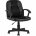Stool Group TopChairs Comfort офисное черное в обивке из экокожи с механизмом регулировки по высоте 