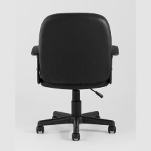 Stool Group TopChairs Comfort офисное черное в обивке из экокожи с механизмом регулировки по высоте