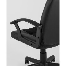 Stool Group TopChairs Comfort офисное черное в обивке из экокожи с механизмом регулировки по высоте