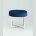 Банкетка Stool Group САПФИР сталь серебро, нержавеющая сталь, обивка сиденья синий велюр