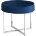 Банкетка Stool Group САПФИР сталь серебро, нержавеющая сталь, обивка сиденья синий велюр