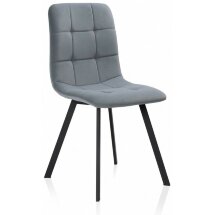 Стул на металлокаркасе Bruk gray / black