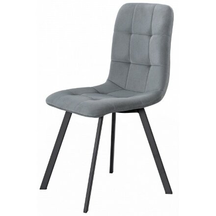 Стул на металлокаркасе Bruk gray / black 