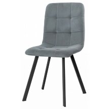 Стул на металлокаркасе Bruk gray / black