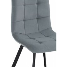 Стул на металлокаркасе Bruk gray / black