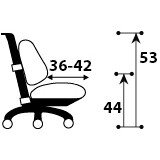 Детское кресло ErgoKids  Y-400  PN - обивка розовая однотонная   одна коробка