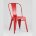 Стул Stool Group Tolix красный глянцевый, экокожа, пластик, металл