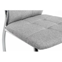 Стул на металлокаркасе Farini light grey / grey fabric