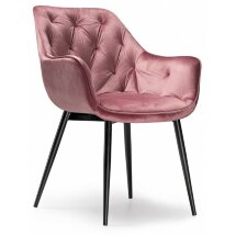 Стул на металлокаркасе Remo dark pink