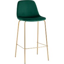 Стул барный Stool Group Валенсия SN велюр зеленый золотые ножки