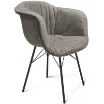 Стул на металлокаркасе SHT-ST31-C1/S64 пепельное / черный муар