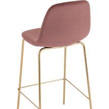 Стул барный Stool Group Валенсия SN велюр пыльно-розовый золотые ножки