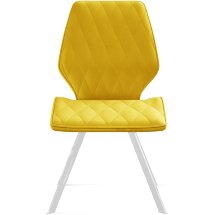 Стул DikLine 242M B16 YELLOW/ ножки белые