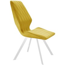 Стул DikLine 242M B16 YELLOW/ ножки белые