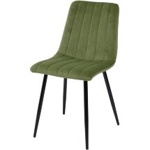 Стул DUBLIN G108-27 террариумный мох/ черный каркас, велюр М-City