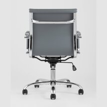 Компьютерное кресло TopChairs TopChairs City S офисное серое, обивка экокожа, механизм качания и регулировки по высоте