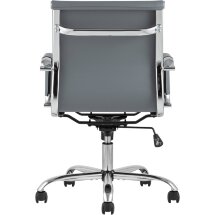 Компьютерное кресло TopChairs TopChairs City S офисное серое, обивка экокожа, механизм качания и регулировки по высоте