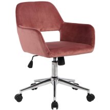 Кресло офисное Stool Group Ross велюр розовый