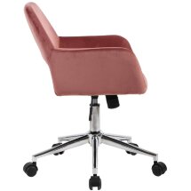 Кресло офисное Stool Group Ross велюр розовый