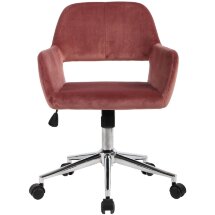 Кресло офисное Stool Group Ross велюр розовый