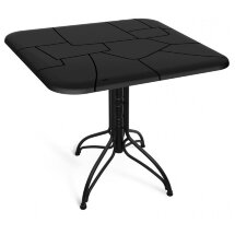 Пластиковый стол SHT-TU25/TT30 83/83 черный муар / черный