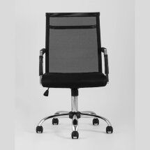 Компьютерное кресло TopChairs TopChairs Clerk офисное черное в обивке из экокожи, механизм качания Top Gun
