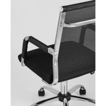 Компьютерное кресло TopChairs TopChairs Clerk офисное черное в обивке из экокожи, механизм качания Top Gun