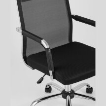 Компьютерное кресло TopChairs TopChairs Clerk офисное черное в обивке из экокожи, механизм качания Top Gun