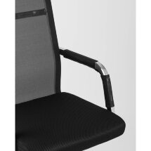 Компьютерное кресло TopChairs TopChairs Clerk офисное черное в обивке из экокожи, механизм качания Top Gun