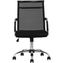 Компьютерное кресло TopChairs TopChairs Clerk офисное черное в обивке из экокожи, механизм качания Top Gun
