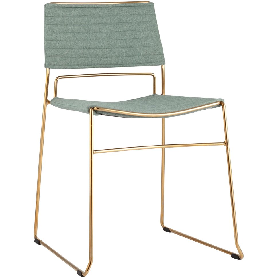 Стул Stool Group Дэйзи мягкий зеленый обивка рогожка 