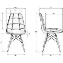 Стул LMZL-PP301 черный