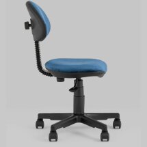 Компьютерное кресло Stool Group детское УМКА геометрия синий обивка ткань крестовина пластик механизм регулировки высоты