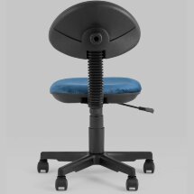Компьютерное кресло Stool Group детское УМКА геометрия синий обивка ткань крестовина пластик механизм регулировки высоты