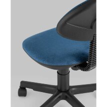 Компьютерное кресло Stool Group детское УМКА геометрия синий обивка ткань крестовина пластик механизм регулировки высоты