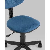 Компьютерное кресло Stool Group детское УМКА геометрия синий обивка ткань крестовина пластик механизм регулировки высоты