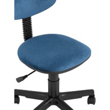 Компьютерное кресло Stool Group детское УМКА геометрия синий обивка ткань крестовина пластик механизм регулировки высоты