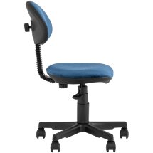 Компьютерное кресло Stool Group детское УМКА геометрия синий обивка ткань крестовина пластик механизм регулировки высоты