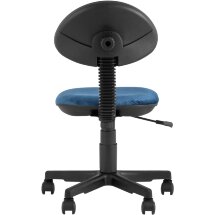 Компьютерное кресло Stool Group детское УМКА геометрия синий обивка ткань крестовина пластик механизм регулировки высоты