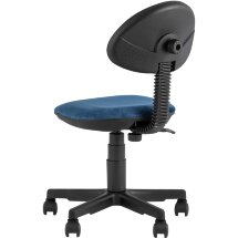 Компьютерное кресло Stool Group детское УМКА геометрия синий обивка ткань крестовина пластик механизм регулировки высоты