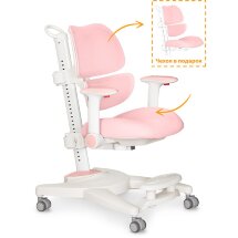 Детское креслo Ergokids Space Air Pink  арт.Y-609 KP  - обивка розовая однотонная  коробок-1шт.