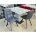 Стул CHILLI SQUARE HK017-09 серо-черничный, PU/ черный каркас М-City 
