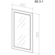 Зеркало маленькое для прихожей Б6.3-1
