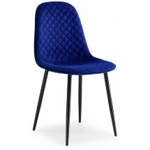 Стул на металлокаркасе Capri dark blue / black